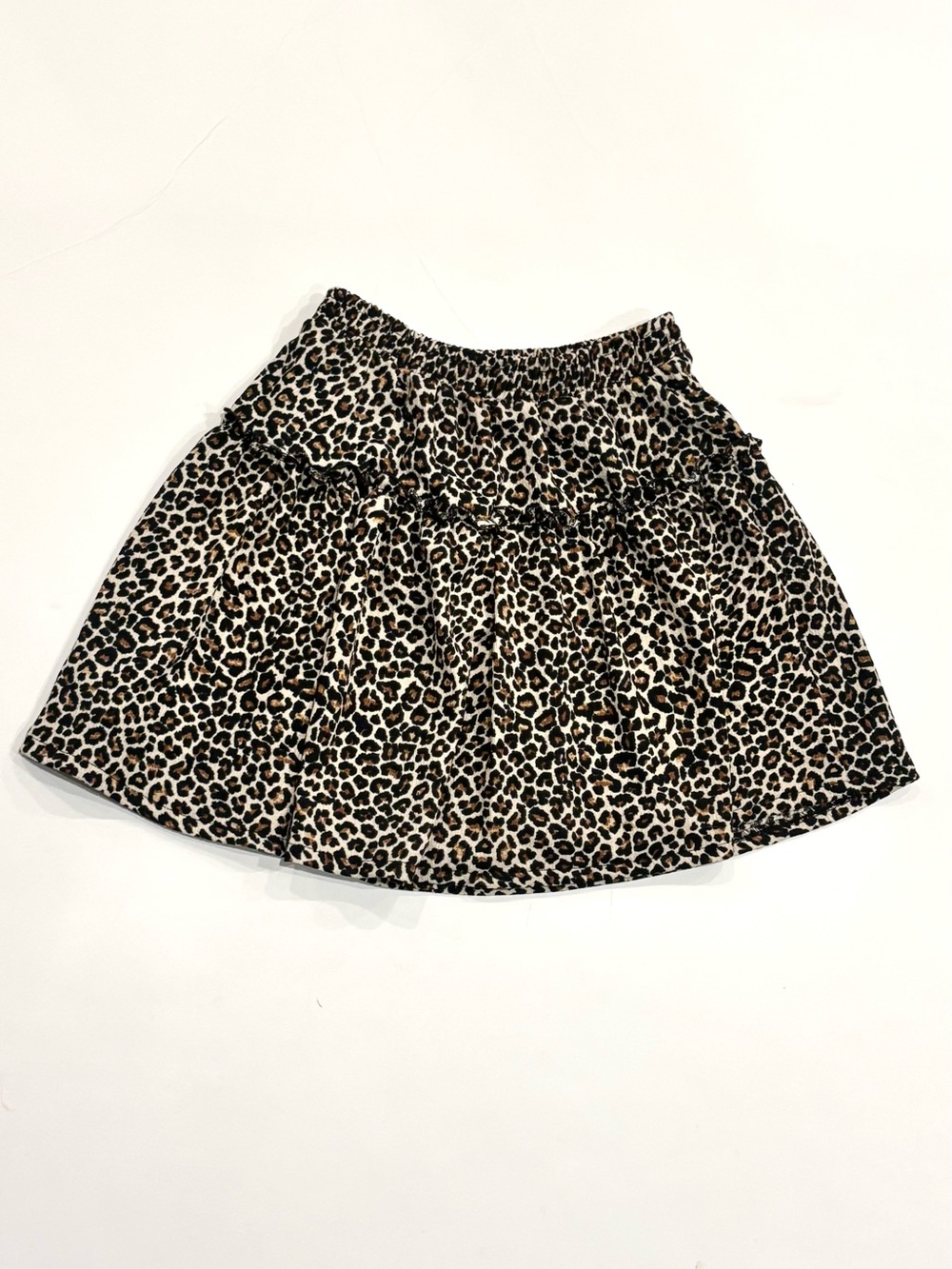 Zara Leopard Print Ruffle Skirt Skort